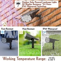 Wason Factory 20LED ultra lumineux IP65 extérieur étanche paysage solaire Spot sans fil jardin pelouse Spike Light