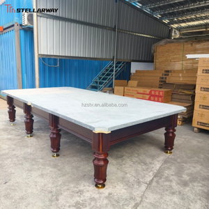 STELLARWAY 10ft 12ft Home Russische Piramide Pooltafel met Verstelbare Hoogtepoten, Leisteenblad en Rubberen Kussens voor de Spelkamer - Product Image 4