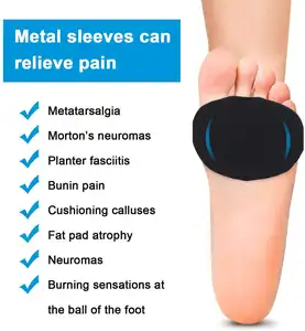 Gel Ball Of Foot Toe Separator SEBS Insert Pads Metatarsal Sleeve Forefoot Cushion Socks Pain Relief Caps Bunion Toe Corrector