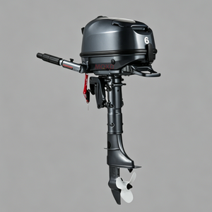Moteur hors-bord à essence 2 temps 20 CV, léger et facile d'entretien, pour petits bateaux, kayaks et pêche quotidienne en eau peu profonde - Product Image 5