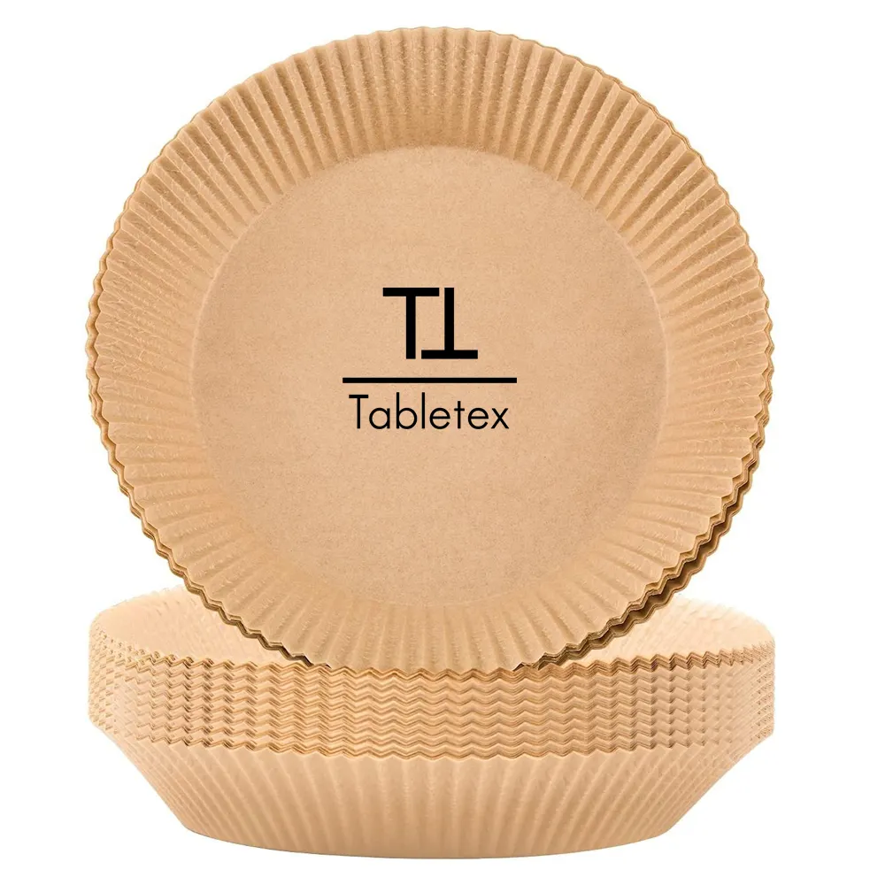 2022 Tabletex हवा फ्रायर डिस्पोजेबल कागज लाइनर, 100PCS गैर छड़ी पाक कागज, खाद्य ग्रेड चर्मपत्र