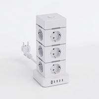 Nouvelle multiprise coréenne/allemande CE KC à 12 prises avec USB-A et 4 USB-C PD25W