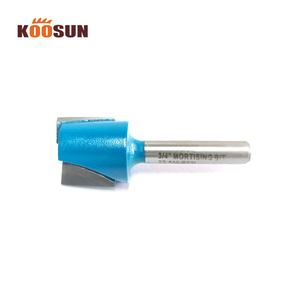 KOOSUN 1/<span class=keywords><strong>4</strong></span>インチ 45度 木工用ルータービットセット エッジトリミング彫刻機用 面取り溝切りビット - Product Image 2