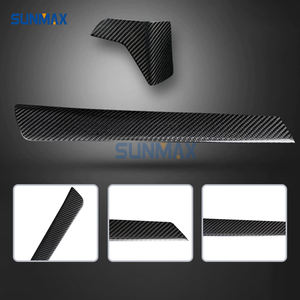Pour <span class=keywords><strong>BMW</strong></span> série <span class=keywords><strong>3</strong></span> G20 G28 2020 2021 <span class=keywords><strong>2022</strong></span> 2023 intérieur en Fiber de carbone Console centrale tableau de bord panneau décoratif bande couverture garniture - Product Image 4