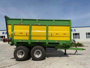 16 rimorchi cubici di Dumping idraulico per il trasporto agricolo del trattore suolo granelli di sabbia di letame pollame uso dell'azienda agricola del bestiame - Product Image 5