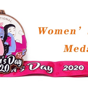 Médailles et trophées en métal par sublimation en gros, souvenirs, médailles d'honneur personnalisées pour le Jour de la Femme, gravure sur mesure - Product Image 6