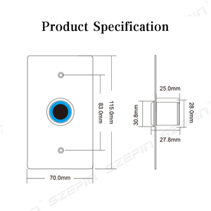 <strong>Exit</strong> <strong>Button</strong> <strong>Access</strong> <strong>Control</strong> Products No Touch IR <strong>Exit</strong> <strong>Button</strong> - Product Image 6