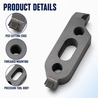 Eurtuo DL 32mm/34mm Fraise à face diamantée, tranchant de coupe de 10mm, simple dent, HRC60, Garantie 3 ans, OEM/ODM disponible, CNC
