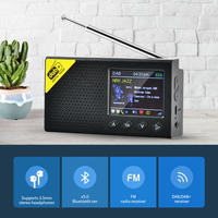 Radio numérique portable DAB+ FM avec écran LCD couleur, batterie rechargeable, antenne télescopique, utilisation en extérieur et à domicile