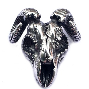 Colgante de Acero Inoxidable Satánico Baphomet con Calavera de Cabra, Listo para Enviar al por Mayor, Ideal para Fiestas - Product Image 1