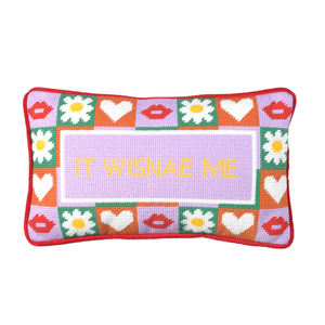 Personalizado vibrante 'Wisnae Me' bordado decorativo y cojines declaración acento silla y sofá cojines - Product Image 3