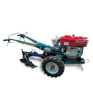 DIBO 12hp 15hp 18hp diesel engine power tiller motocultor cultivator two wheel walking tractor for sell