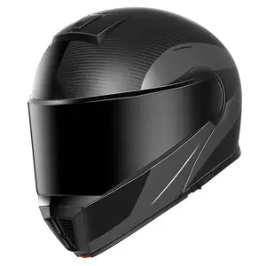 Kunden spezifischer DOT ECE-zugelassener modularer Motorrad helm aus Kohle faser