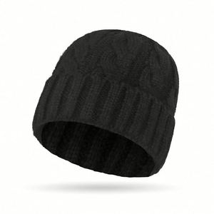 Winter New European American Solid Color Twist Ponytail Knit Beanie <b>Hat</b> Women Lady Fashion Warm Knitted <b>Hat</b> - Product Image 6