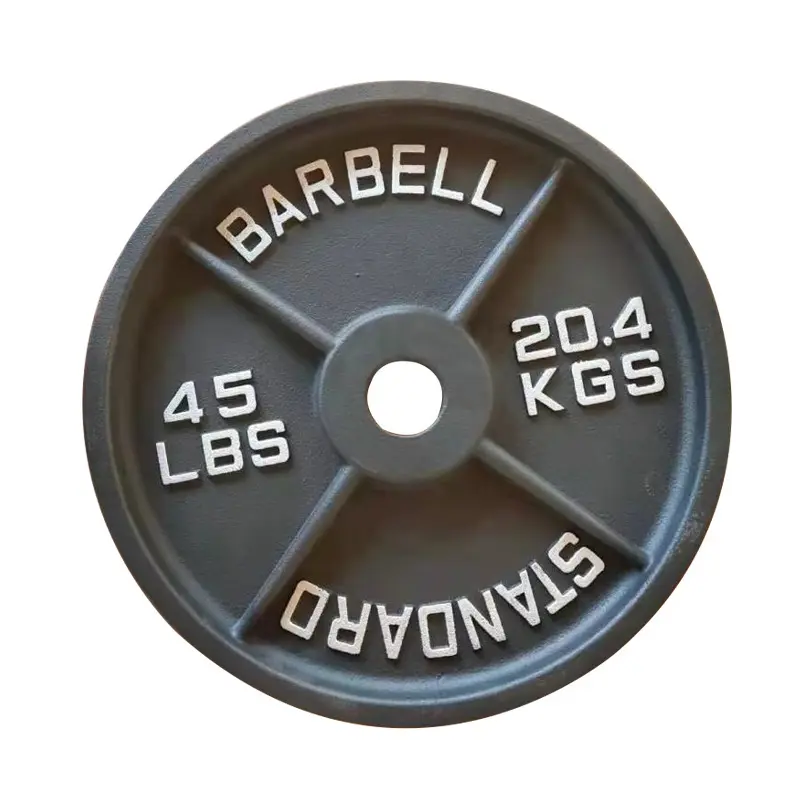 Casa fitness livre padrão placas de peso conjunto de ferro fundido barato barbell ginásio placas de peso lbs