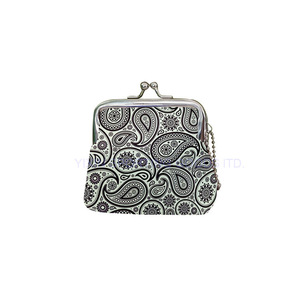 Marco bolsa <span class=keywords><strong>mujeres</strong></span> carteras de marco de metal bolsillos con cierre de neopreno mini funda con beso cerradura - Product Image 2