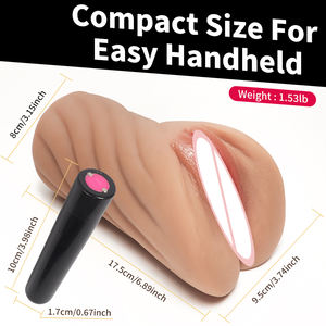 1.53lb Texture realistica a spirale stimolazione costante vibrazione maschile 10 velocità di regolazione tasca figa Sax giocattoli per uomo masturbatore - Product Image 6