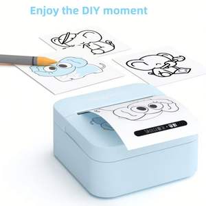 Mini imprimante thermique USB 300 DPI, machine à étiquettes portable pour smartphone avec ruban adhésif sans fil pour l'impression - Product Image 3