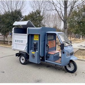 Electric 3-Wheel Sanitation <strong>Truck</strong> Self-Unloading Rubbish Collection <strong>Small</strong> Township Street Side Mounted Bucket Car - Product Image 2