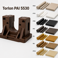 Pièces en plastique de petite série usinées CNC en Torlon PAI 5530, renforcées pour applications intensives