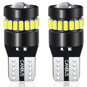 Ampoule LED T10 automobile avec lentille et décodeur, haute luminosité 155LM, pour feux de position et d'instrumentation - Product Image 5