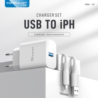 Penjualan pabrik pengisi daya dinding Usb 110-220v dengan steker listrik AS 5V 3A dengan kabel