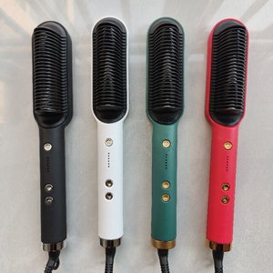 Brosse lissante personnalisée, Lisseur professionnel, <span class=keywords><strong>Fer</strong></span> <span class=keywords><strong>à</strong></span> boucler nouveau style, Peigne <span class=keywords><strong>à</strong></span> boucler double usage - Product Image 2