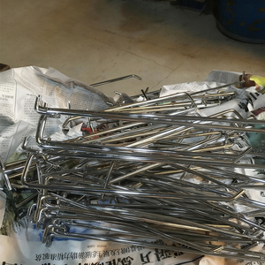 Siêu thị hiển thị tổ chức <span class=keywords><strong>Pegboard</strong></span> móc 200mm kim loại đục lỗ móc để tổ chức kệ - Product Image 3