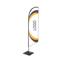 Custom Printed Feather Flag with Spike Base, Outdoor Banner