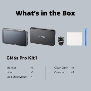 จอภาพกล้อง Godox GM6S Pro ขนาด 5.5 นิ้ว 10W 4K Ultra Bright สำหรับกล้อง <span class=keywords><strong>DSLR</strong></span> รองรับ 3D LUT หน้าจอสัมผัส IPS FHD 1920x1080 วิดีโอ 4K <span class=keywords><strong>HDMI</strong></span> จอภาพภาคสนาม - Product Image 6
