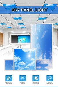 2x2 2x4 led bảng điều chỉnh đám mây ánh sáng trần có thể lựa chọn công suất & cct 0-10v dimmable etl chứng nhận thương mại sử dụng 40w-70w 4000k-6500k - Product Image 6