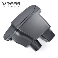 Vdéchirure accoudoir central Console boîte de rangement repose-bras coussin décoration de style de voiture accessoires intérieurs pour Mazda 2/Mazda2/Demio