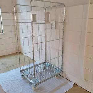 Chất Lượng Cao Có Thể Gập Lại Nestable Sử Dụng Rộng Rãi Thép Cuộn Pallet Xe Tải Tay Xe Đẩy Thiết Bị Hậu Cần - Product Image 2