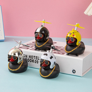 Accesorios Para MOTOS, xe máy/xe điện trang trí sáng tạo trang trí xe hơi ít màu đen vịt cho xe đạp - Product Image 3