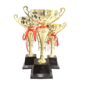 ถ้วยรางวัลพร้อมหู รางวัลแบบไม่มีฝาปิด และพร้อมริบบิ้นสีแดง ถ้วยรางวัลกีฬาโลหะ เหรียญรางวัล ปรับแต่งโลโก้ งานฝีมือโลหะ - Product Image 2