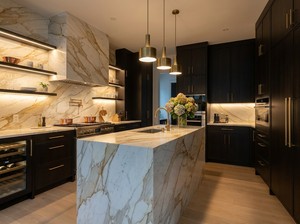 Calacatta Vagli Gold Oro - Marbre naturel blanc avec veinage doré et gris pour comptoir, mur et sol, grande <span class=keywords><strong>dalle</strong></span> polie - Product Image 6