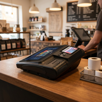Terminal Punto de Venta Todo en Uno con Android 11, Tableta PC, Sistema de Punto de Venta de Escritorio, Mini Caja Registradora, NFC, BT, WiFi, Escáner QR, Supermercado