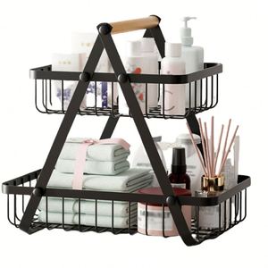 Wood Handle Fruit Vegetable <b>Basket</b> Fruit Bowl <b>Bread</b> <b>Basket</b> Vegetable Holder for Kitchen Storage <b>Basket</b> - Product Image 3