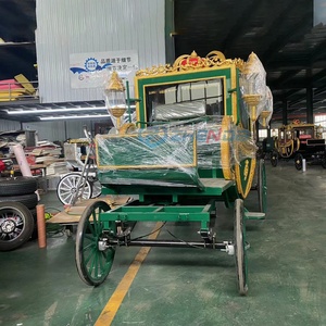 2026 Seats 6 Seats Sightseeing Horse Drawn Green Electric Carriage Wedding Carriage Customizable Color - Product Image 6