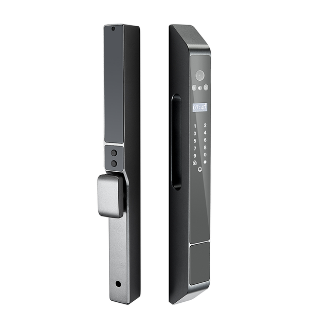 Outdoor Waterproof Smart Lock with WiFi App Control Stylish Electronic Fingerprint and Camera for Aluminum Door