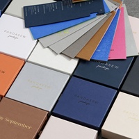 Boîte cadeau en carton personnalisée PandaSew avec logo/taille/couleur, boîte à bijoux avec couvercle coulissant pour emballage de bijoux