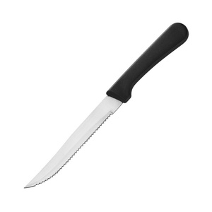 Cuchillo para carne de acero inoxidable 2Cr personalizado, pulido a espejo, con mango de plástico dentado, para restaurante, hotel, cocina, venta al por mayor - Product Image 4