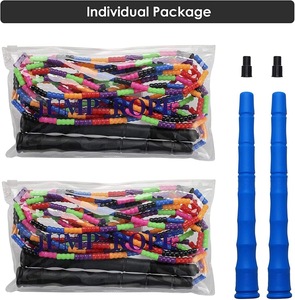 Bán buôn dài xử lý đính cườm jump rope phân đoạn jump rope cho Cardio phòng tập thể dục tập thể dục người lớn trẻ em trẻ em bỏ qua - Product Image 6
