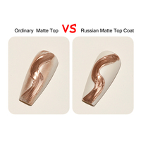 OEM/Logo personnalisé Revêtement de finition mat résistant au chrome Sans essuyage Gel UV Vernis à ongles Pigment Isolation en poudre Fournitures pour ongles Vente en gros