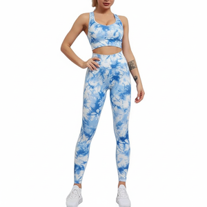 Femmes respirant taille haute vêtements de sport sans couture vêtements de sport Yoga ensemble grande taille Fitness entraînement sport costume sport soutien-gorge course - Product Image 1