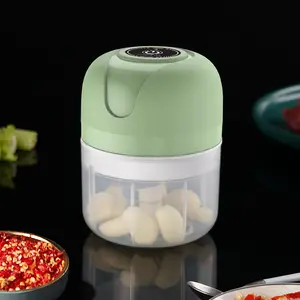 Mini procesador de alimentos, picadora de ajo recargable por Usb, picadora de carne, trituradora eléctrica de prensa de ajo y cortador de verduras, Triturador