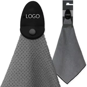 Аксессуары для гольфа магнитное полотенце для гольфа из переработанной ткани для мужчин и женщин с пользовательским логотипом