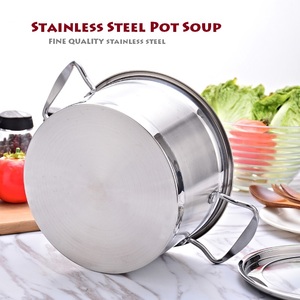 Conjunto de panelas em aço inoxidável, 6 peças de panelas para cozinha, pote de sopa, com tampa de vidro, vaporizador de leite, aparelho de jantar - Product Image 6