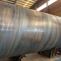 Fabricant de tuyaux en acier soudés en spirale en fer noir Ssaw