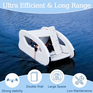 8 אדם חשמלי סולארית מופעל מתנפחים קטמרן סירות עם מנוע חשמלי בית מתנפחים סירה - Product Image 6